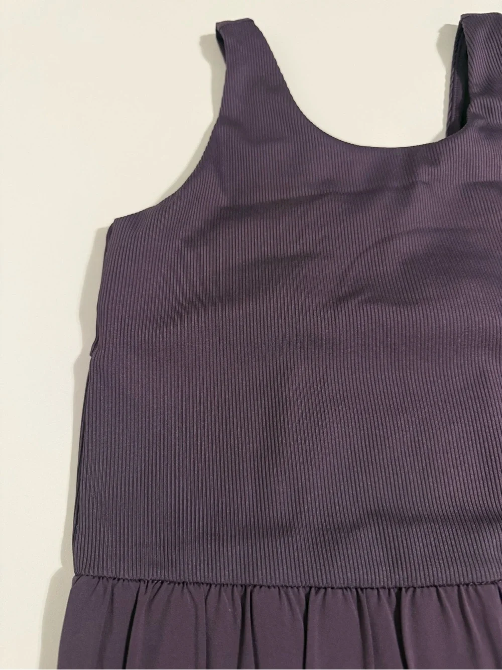 DSG Deep Purple Tank Romper with Elastic Waist Sz 14